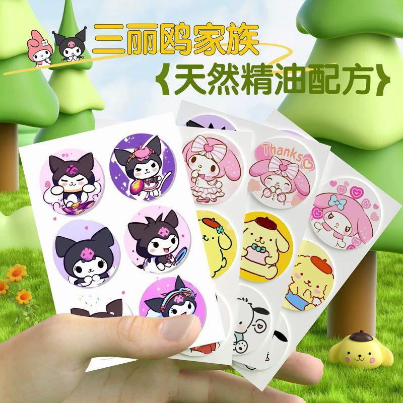Sanrio наклейки с эфирным маслом растения Sanrio противомоскитные наклейки для собак Yugui, наклейки с эфирным маслом, антимоскитный артефакт