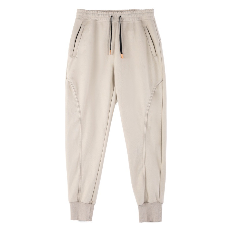 2023 New Winter Slim Fit Leggings Sweatpants Men's Velvet Casual Pants for Outer Wear Trendy Brand Outdoor Sports to Heattech