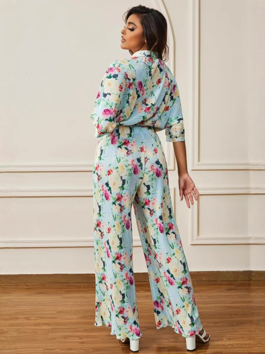 Conjunto de Ropa de Casa con Estampado para Mujer de Poliéster para Invierno