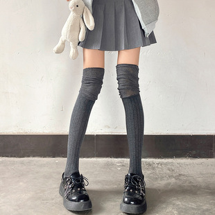 Ancora red catwalk socks calf socks for children over the knee stockings Maillard jk white boots socks piled socks