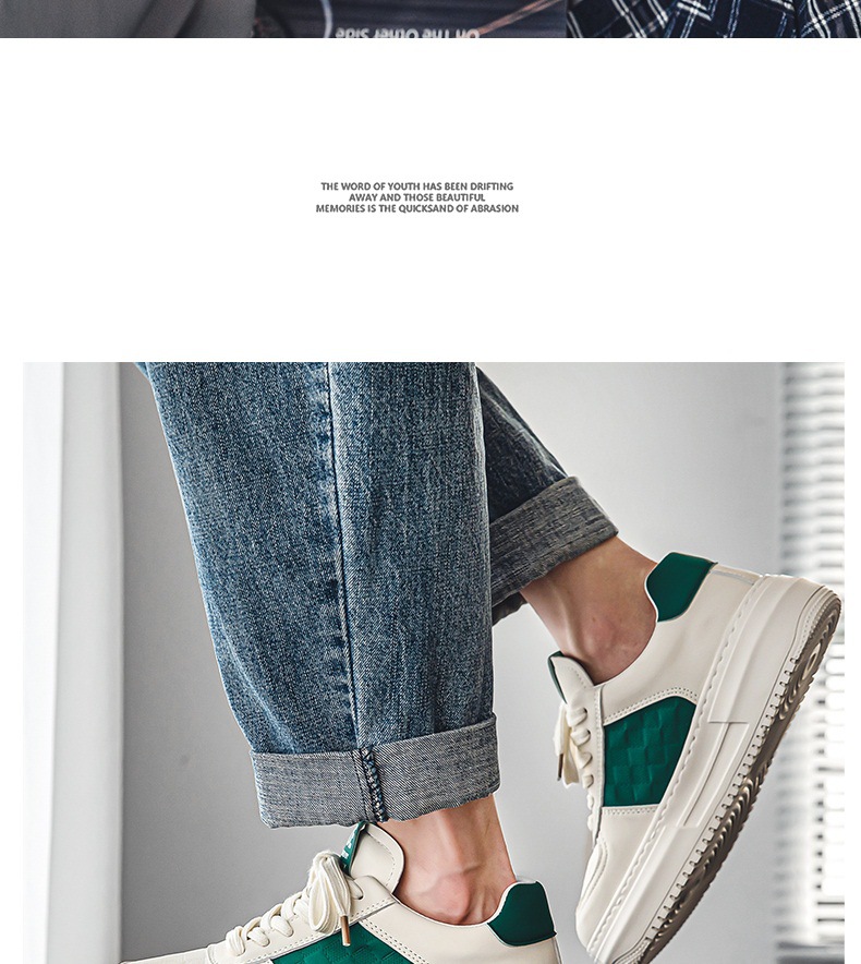 ShoeGlobe Herrenschuhe Herbst/Winter 2025: Modische, weiße Freizeitschuhe mit dicker Sohle – trendige und vielseitige High-End-Sportschuhe._voghion.com