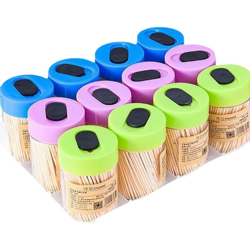 Chunmi 2206 коробка для зубочисток одноразовая бутилированная гостиничный Ресторан Бытовая независимая упаковка для зубочисток круглая банка для Зубочисток