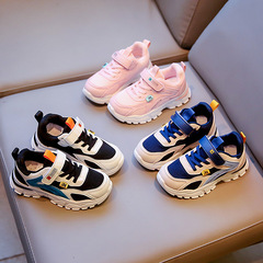 男女童運動鞋新款2022秋季舒適雙網透氣中大童跑步鞋學生童鞋