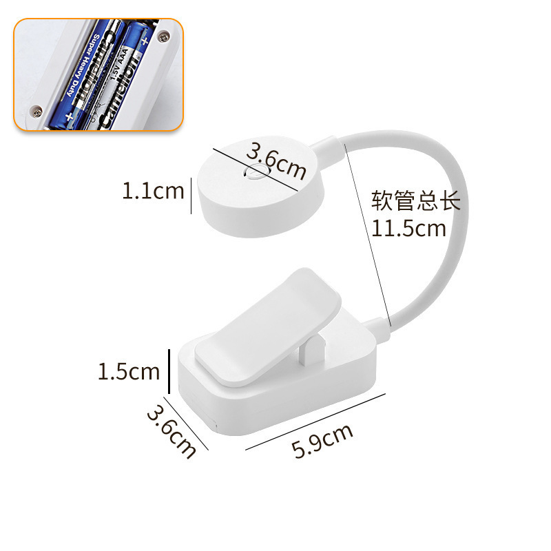 ランプ学生デスクランプ LED 目の保護デスクランプ新しいギフトクリップブック充電読書デスクランプ学習読書ランプ USB なし|undefined