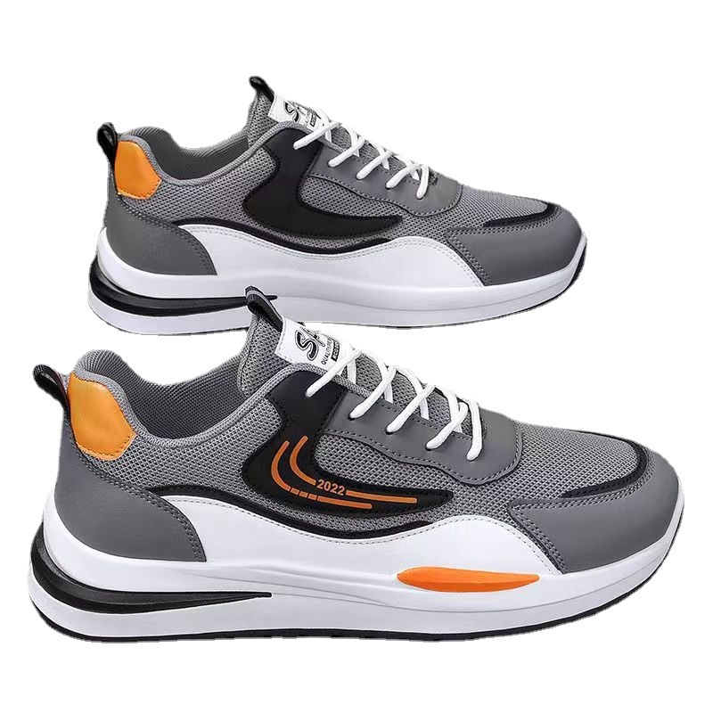 Primavera y otoño zapatos de hombre de moda simple, zapatos de correr ligeros, estudiantes de moda al aire libre, zapatos de deporte transpirables por mayor