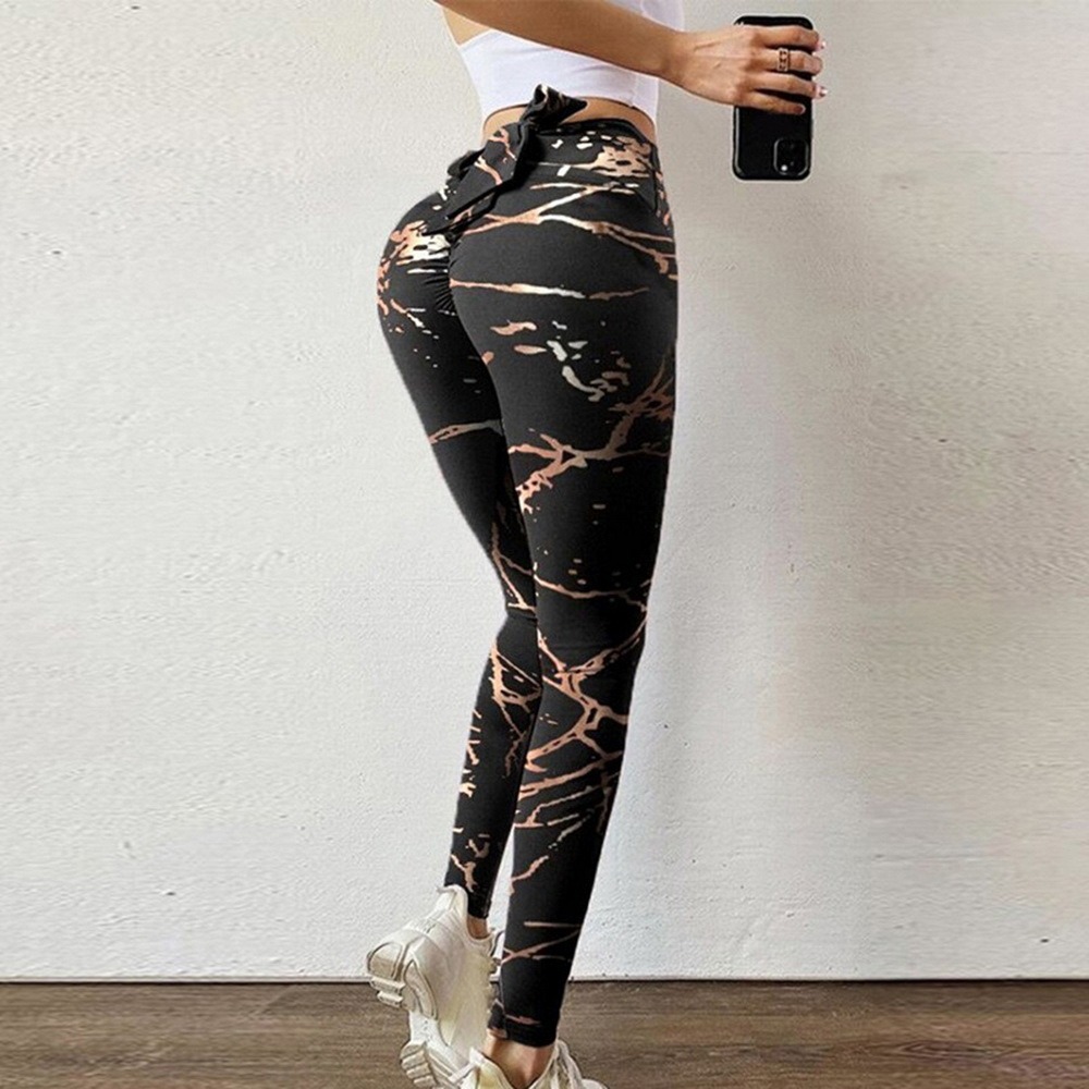 Femmes Des Sports Impression Polyester Impression Actif Bas Leggings display picture 7