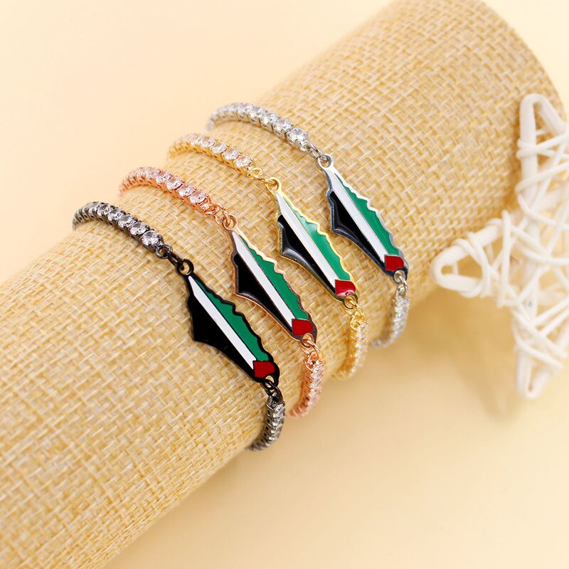 New Palestine Rescue Plus Sand Flag Beaded Bracelet, Versatile Palestine Jewelry for Men and Women in Stock New Palestine Rescue Plus Sand Flag Beaded Bracelet, Versatile Palestine Jewelry for Men and Women in Stock