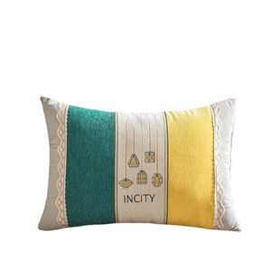Sofa Pillow Chenille Rectangular Cushion Long Pillow Living Room Bedside Backrest Large Pillowcase Waist Pillow