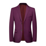 Burgundy (áo đơn hai nút)