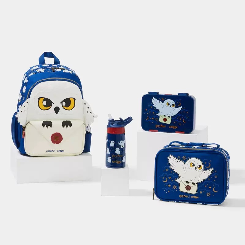 Australia Smiggle mochila guardería búho mochila de dibujos animados mochila infantil de dibujos animados tritan almuerzo