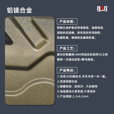 Underbody protection plate/engine baffle, Wenjie Plate for