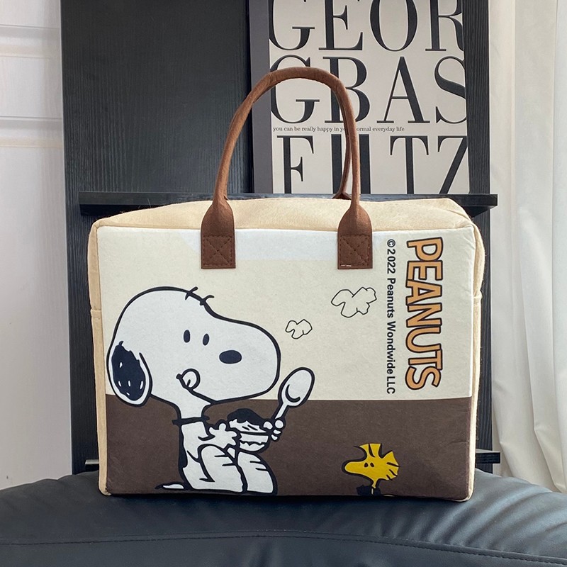 Nueva bolsa de viaje de dibujos animados plegable bolsa de almacenamiento de gran capacidad hermosa bolsa de equipaje de fieltro se puede ajustar la barra de tracción bolsa de espera