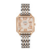 Brand watch for leisure, square steel belt, quartz fashionable dial, wholesale