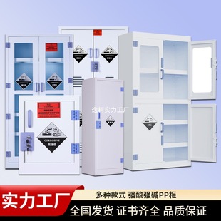 Pp Acid-Base Cabinet School Laboratory Reagent Cabinet Double Lock Strong Acid and Strong Alkali Anti-Corrosion Dangerous Chemical Storage Cabinet