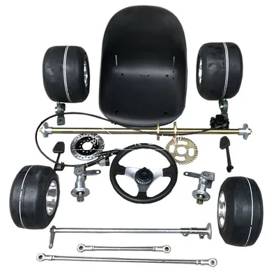 Motorcycle wheel hub Car, Four-Wheel Electric Vehicle, Front - includes-5inch-tires-and-a-set-of-seats