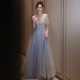 Evening dress banquet elegant high-grade dreamy Mori Super fairy bride wedding party Annual Meeting host dress for women
