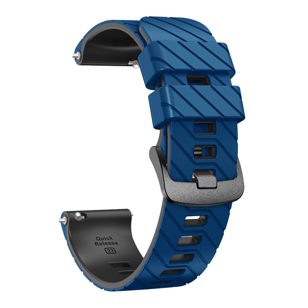 Suitable for suunto9peak silicone watch strap, 22mm twill dual-color wristband, Suunto9 Peak undefined