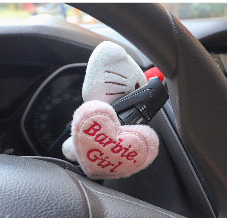 Car Wiper Turn Signal Gear Decoration Screen Doll Ornaments Cute Plush Toy Car Interior Accessories for Girls