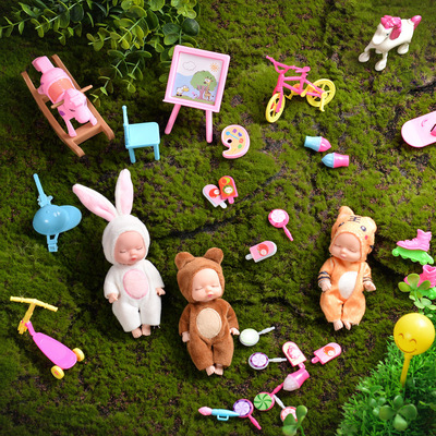 重生仿真重生婴儿小玩偶安抚娃娃搪胶公仔女孩玩具跨境货源