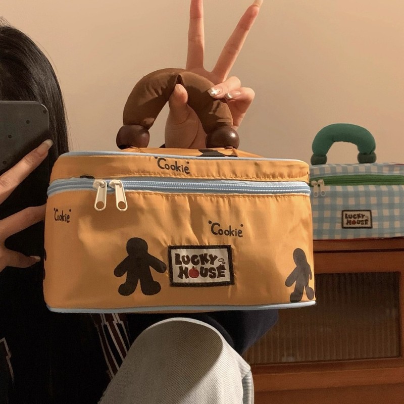 可爱手提化妆包女便携大容量2025新款分区收纳包箱旅行外出洗漱包|undefined