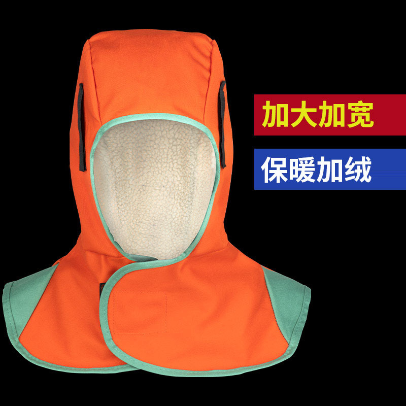 Soldadura eléctrica capas de capa ignífugo ignifugo soldadura resistente a quemaduras cubierta de cabeza a prueba de polvo cortar pulido antiflying capas de capas