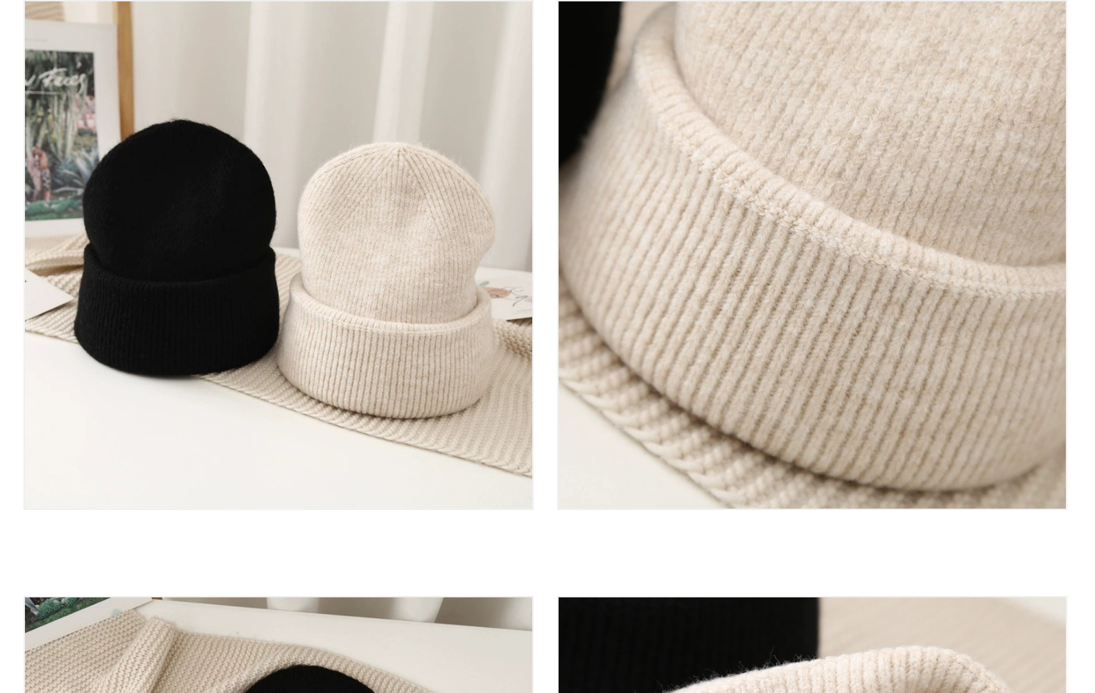 Trendy Knitted Winter Beanie Hat For Men Warm Wool Skullies_voghion.com