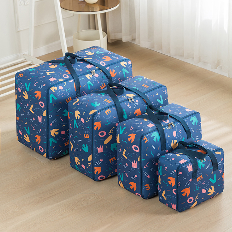 Duffel Bag Moving Bag Cow Quilt Storage Bag Zin Cloth Clothes Cotton Quilt Luggage Sorting Woven Bag