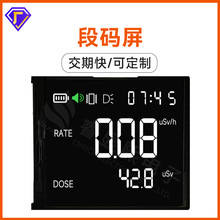 核辐射检测仪器段码屏尺寸睿显熙厂家直销液晶显示屏模组段