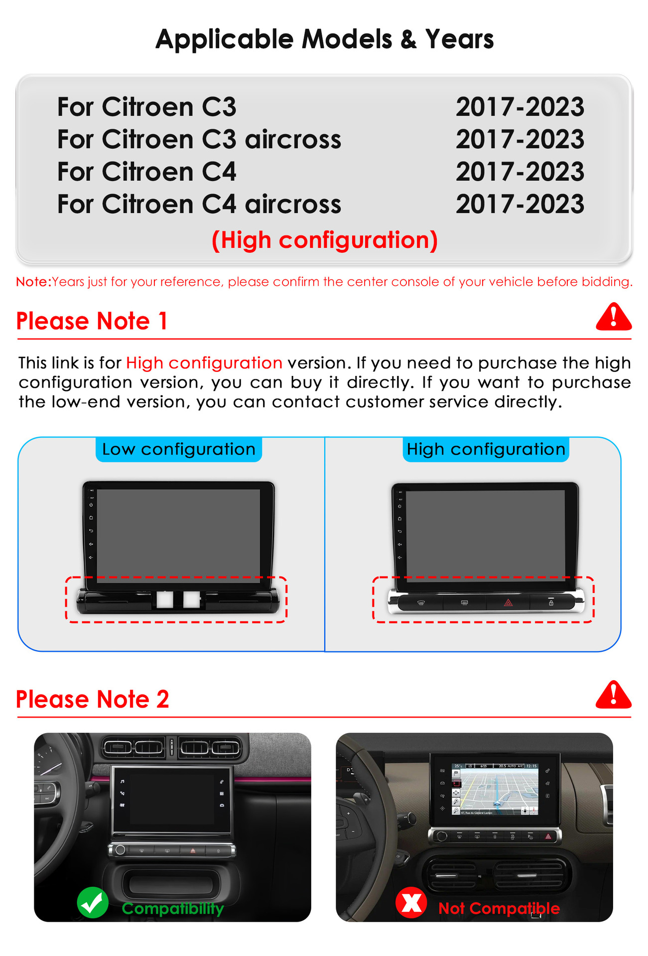 9 inch is suitable for 17-23 Citroen C3 Android intelligent large screen car reversing image navigator all-in-one machine