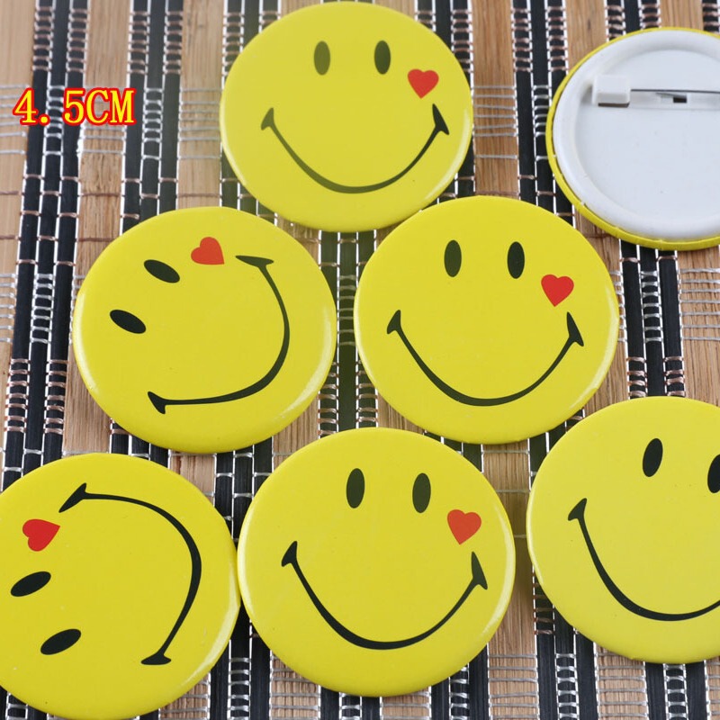 Love Cartoon Badge/Badge/Brooch Clothes Accessories Smiley Badge Children Badge 4.5cm Student Card