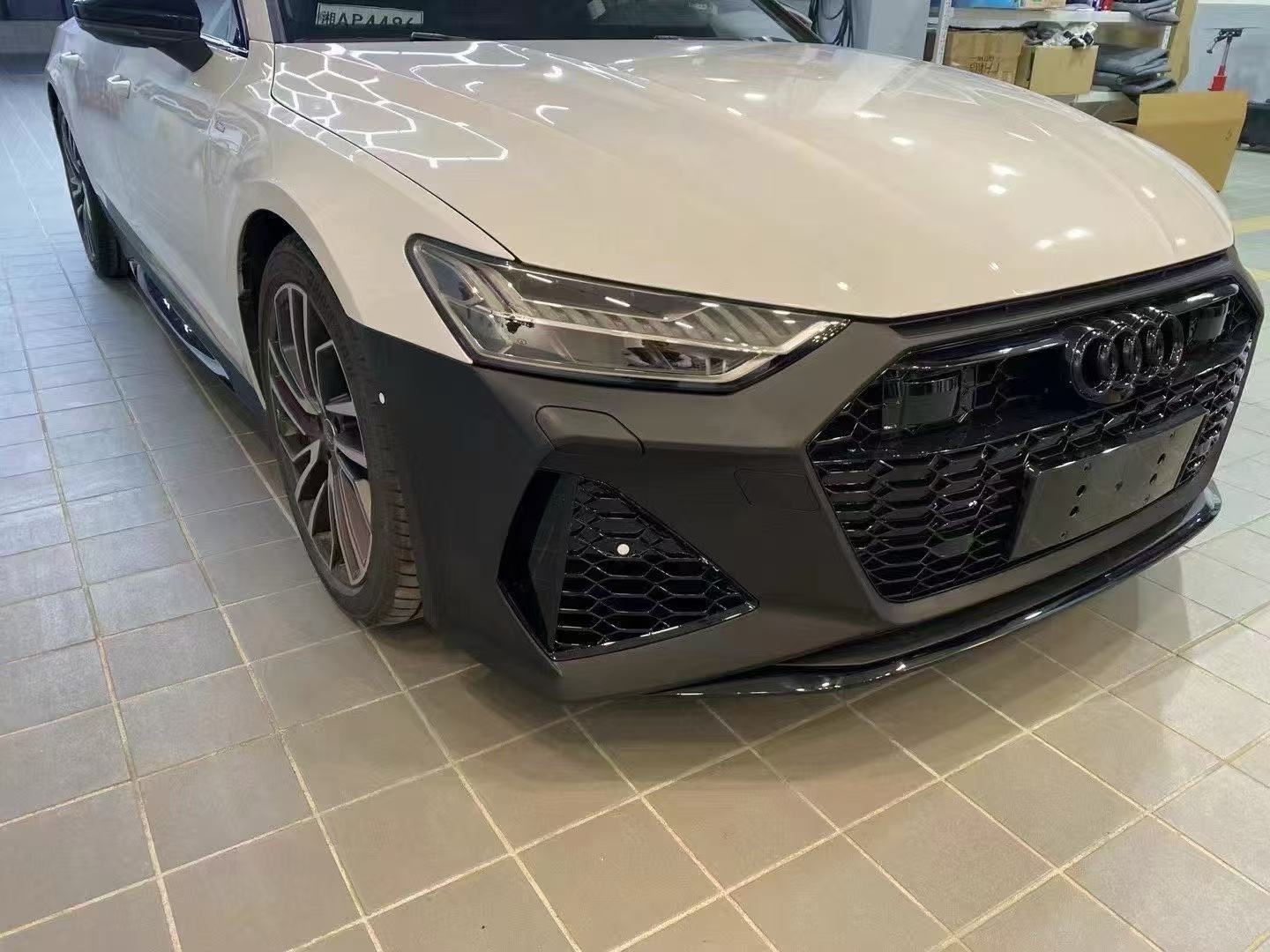 Suitable for Audi A7 C8 Upgrade to Rs7 Body Kit, Including Front and Rear Bumpers, Car Modification Body Kit