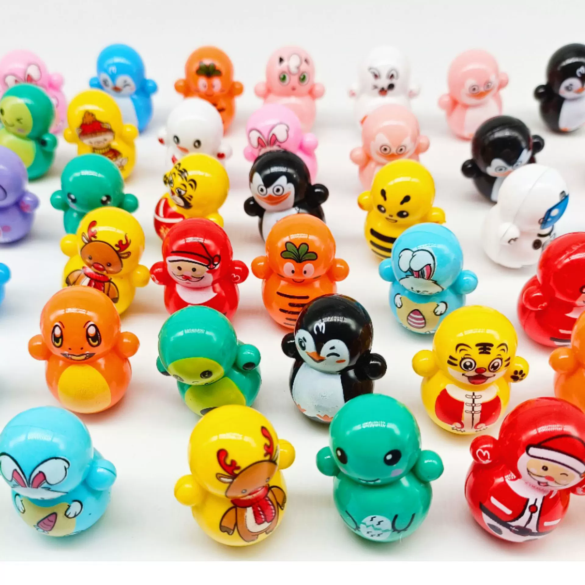 抖音同款迷你不倒翁益智桌面玩具公仔儿童过家家怀旧小玩具批发