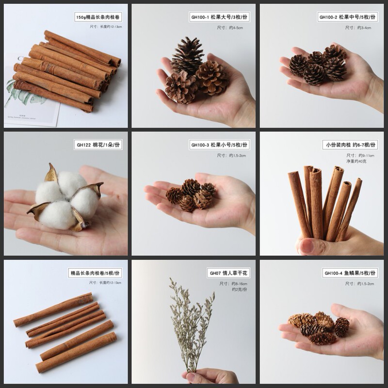 Dried Flowers, Cinnamon, Lemon Pine Cones, Mixed Handmade Dried Flowers, Small Fresh Bouquets, Aromatherapy DIY Material Packs, Souvenirs Dried Flowers, Cinnamon, Lemon Pine Cones, Mixed Handmade Dried Flowers, Small Fresh Bouquets, Aromatherapy DIY Material Packs, Souvenirs