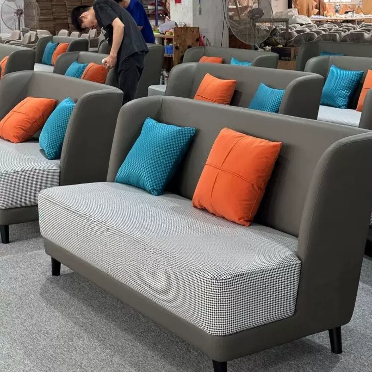 新款城市便捷客房新款休闲沙发 现代小户型沙发酒店公寓布艺沙发