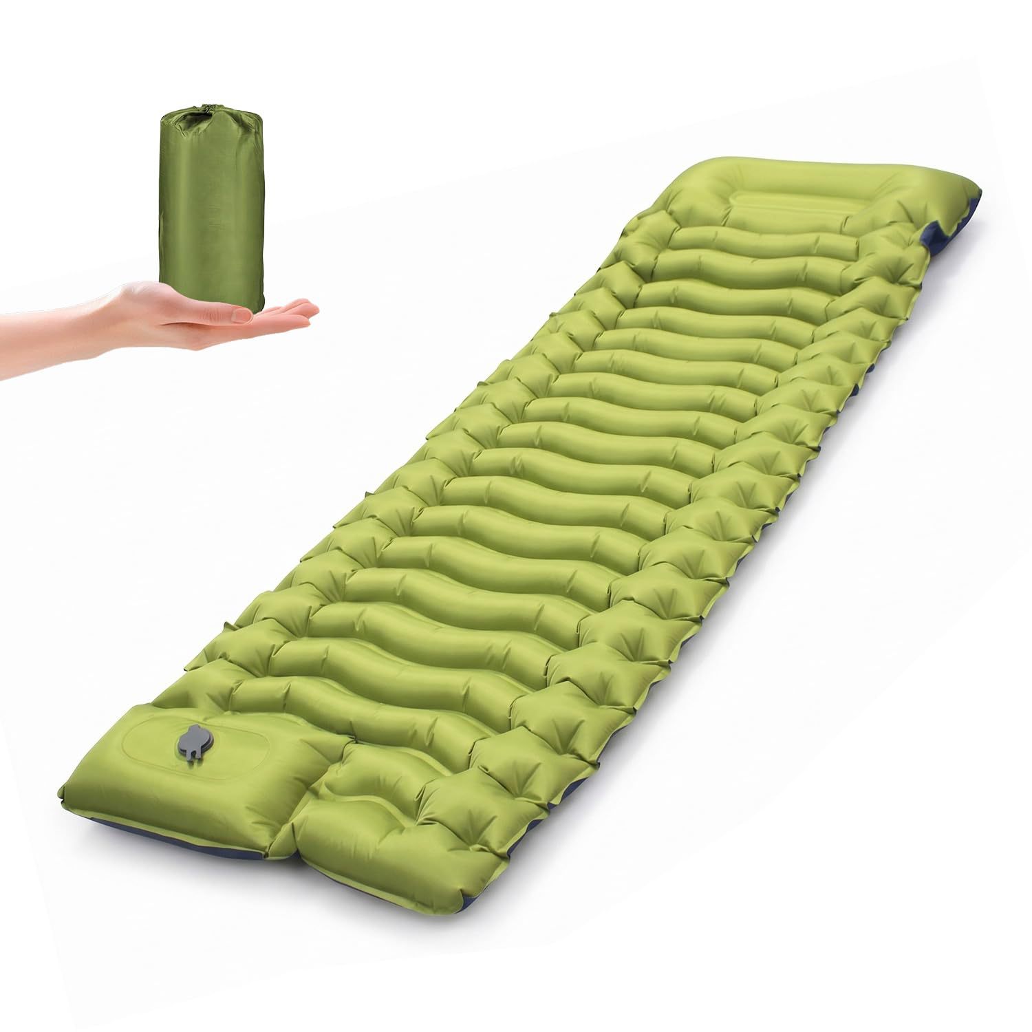 Cross-Border Outdoor Inflatable Mat for Summer Camping, Tpu Tent Sleeping Mat, Step-On Inflatable Mattress, Lightweight and Super Elastic Camping Mat