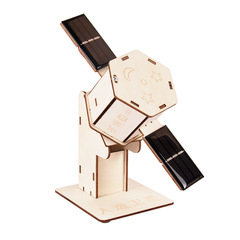 Solar Energy Artificial Satellite Model Handmade DIY Material Kit Aeronautics and Astronautics Popular Science Children's Science and Technology Small Project