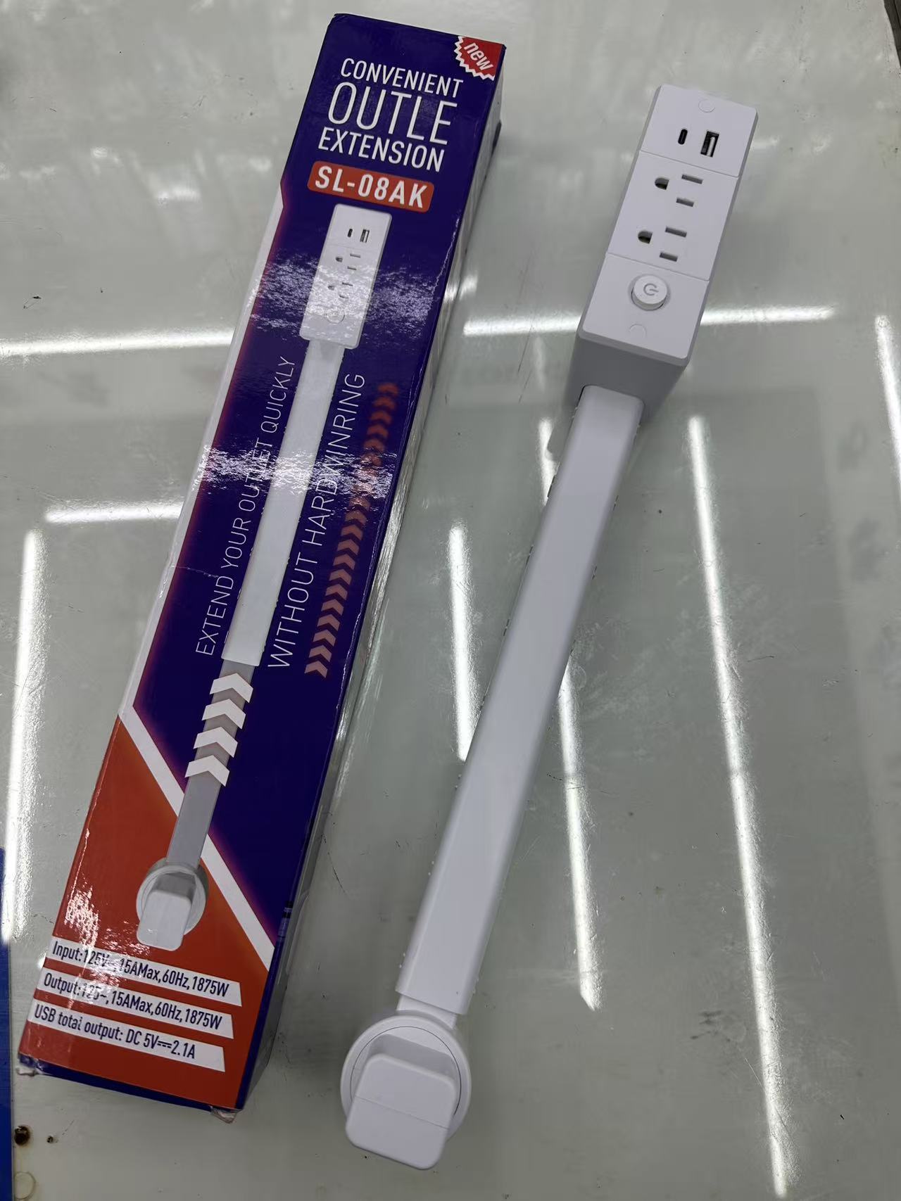 アマゾンの新商品であるエレキルアウトレットエクステンダー電源コンセントソファベッドサイドテーブルエクステンダー