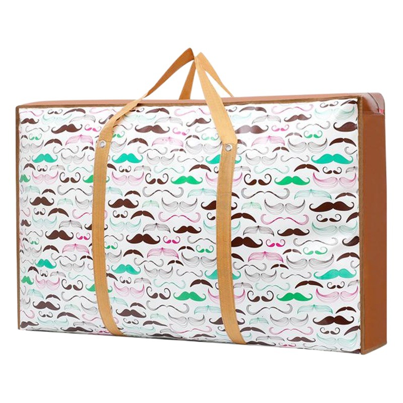 Bolsa de movimiento bolsa tejida bolsa de almacenamiento de colcha no tejida engrosada portátil de gran capacidad de movimiento bolsa de embalaje bolsa de equipaje
