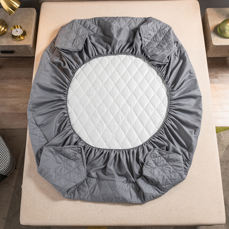 Protector de colchón impermeable con relleno de algodón, de una sola pieza gruesa, cubrecama con barrera contra orina, protector de colchón para Amazon, disponible con envío directo.