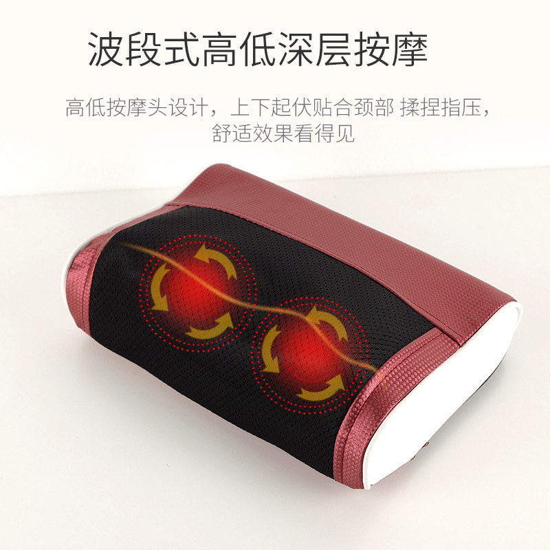 クロスボーダー多機能車載家庭用マッサージ枕頚椎脚部プレゼント家庭用電動マッサージ器加熱枕|undefined