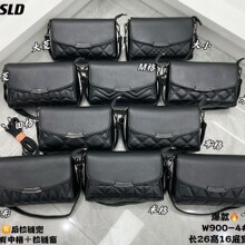 跨境新款高级感荔枝纹压花纯色女士包包单肩包斜挎包休闲简约时尚