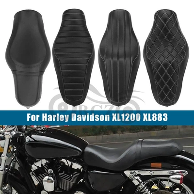 Motorcycle accessories modified Harley 883 XL1200 conjoined cushion seat bag double integrated seat 04-22 years