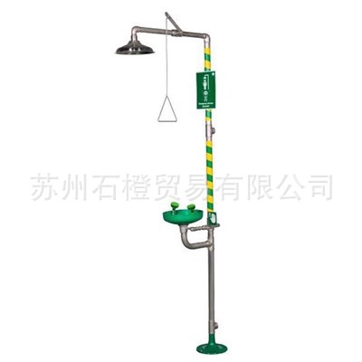 霍尼韦尔 7210B 复合式冲淋洗眼器，镀锌钢管，ABS洗眼盆, Comfy