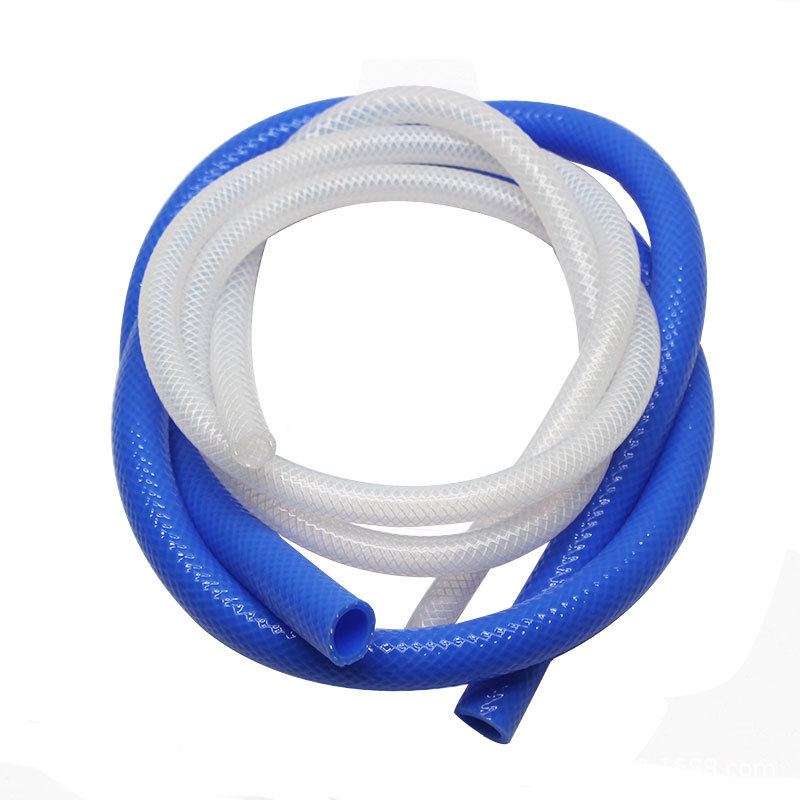 编织硅胶管耐高温高压软管双层蓝色夹线水管耐热蒸汽管硅橡胶管