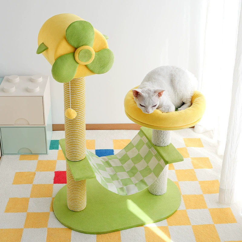 Кошачий лазательный комплекс, кошачья доска для когтей, кошачье гнездо, встроенная ледяная подушка для домашних животных, летняя небольшая компактная полка для кошек, кошачий когтеточка, товары для кошек