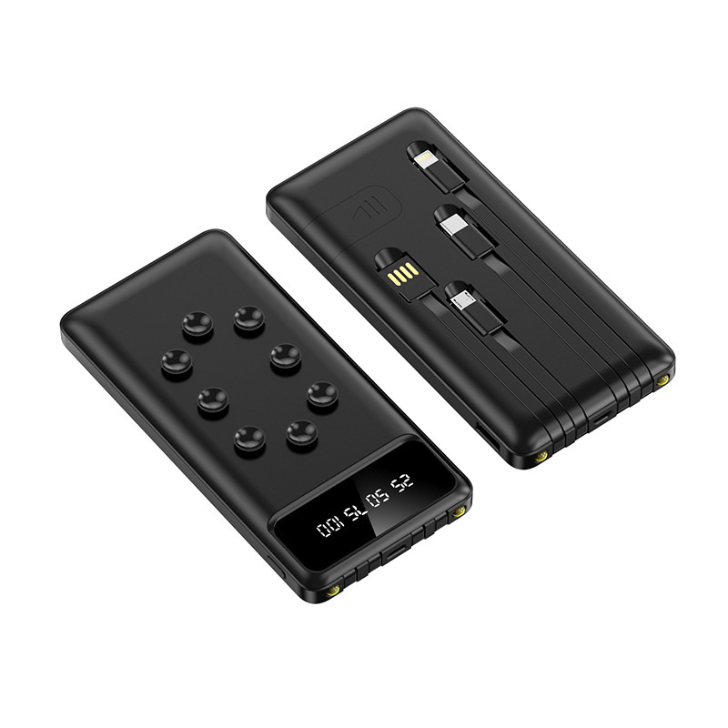 Cuatro líneas de alimentación portátil al aire libre varios teléfonos móviles cargadores universales bracket chuck 5w potencia batería de litio