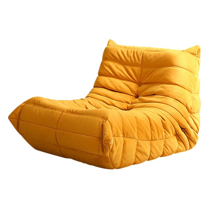 Sofá individual moderno tipo oruga, sofá de tela estilo italiano para sala de estar de apartamento pequeño, sillón para dormitorio, cómodo.