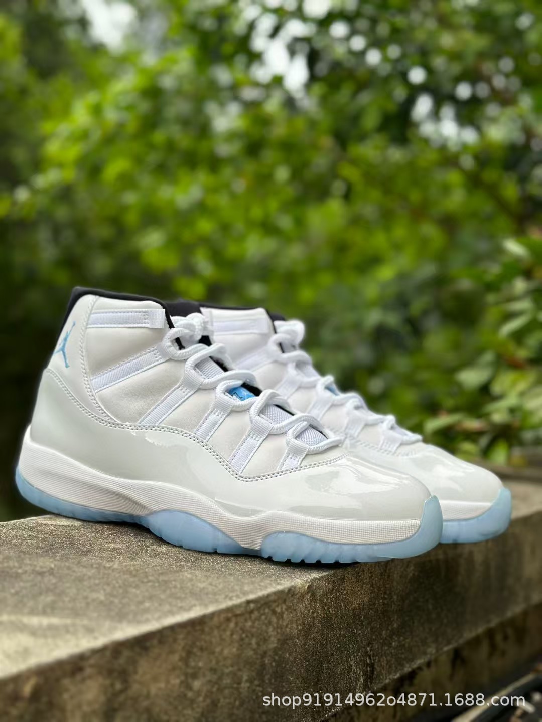 1: 1 original en el extranjero Jordan AJ11 verdadero cojín de carbono con amortiguación inferior 48.5 zapatillas de baloncesto masculinas y femeninas image 11