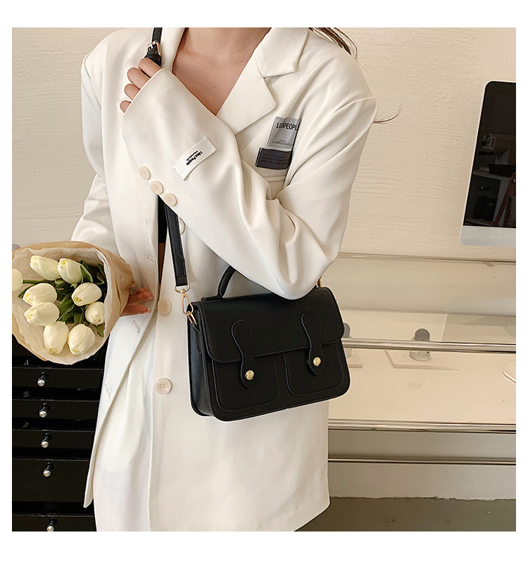 Women's Small Pu Leather Geometric Elegant Zipper Square Bag display picture 1