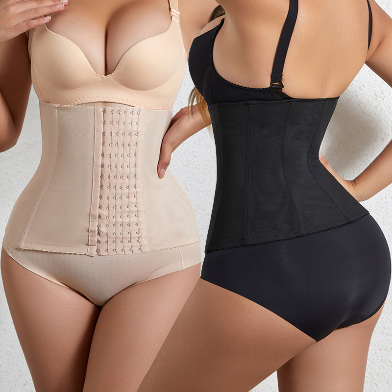 防闷透气收腹带女欧美大码产后束腰美人腰封运动健身护腰束腹神器